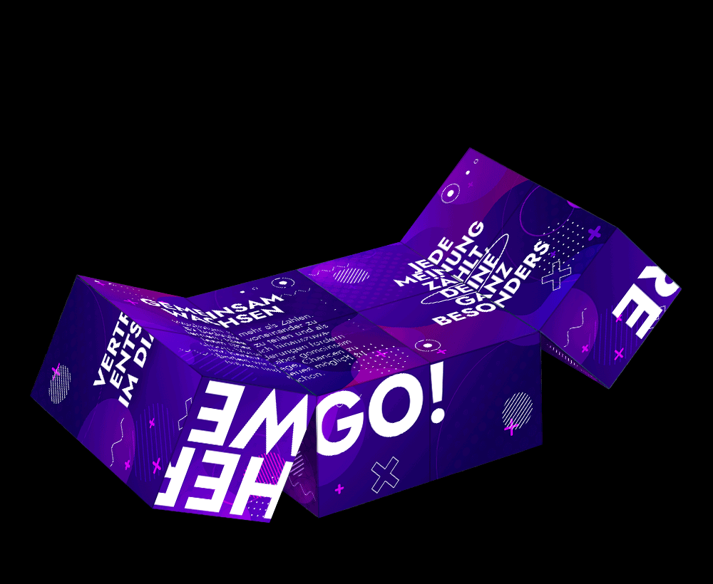 Endlos faltbarer Würfel zur Vermittlung von Unternehmenswerten und Kultur